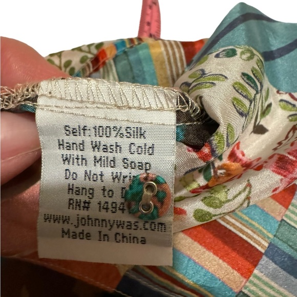 JOHNNY WAS Imagination Kari Button Down Women’s Top. Size L. NWT - Picture 14 of 16